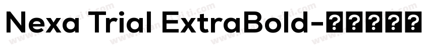 Nexa Trial ExtraBold字体转换